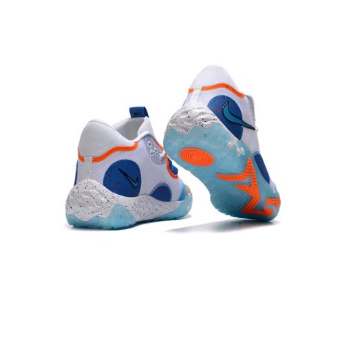 کفش بسکتبال نایک پی جی 6 سفید آبی نارنجی Nike PG 6 EP White Blue Orange