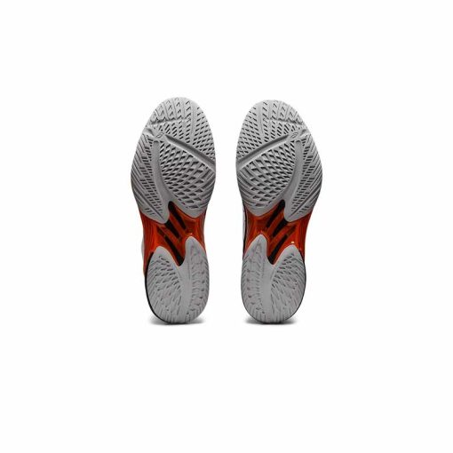 کفش والیبال اسیکس اسکای الیت سفید مشکی نارنجی Asics Sky Elite ff 2 White Black Orange