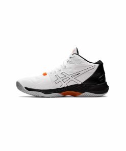 کفش والیبال اسیکس اسکای الیت سفید مشکی نارنجی Asics Sky Elite ff 2 White Black Orange