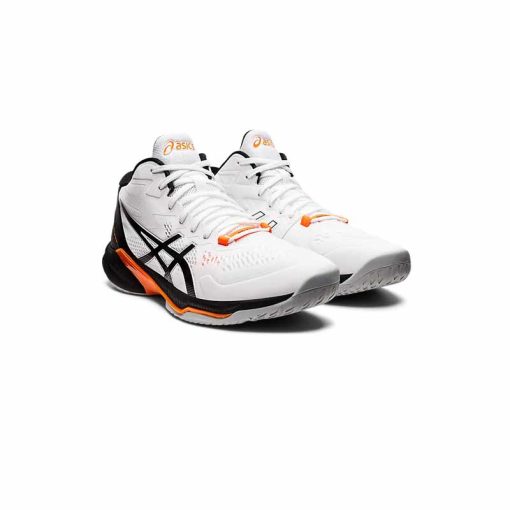 کفش والیبال اسیکس اسکای الیت سفید مشکی نارنجی Asics Sky Elite ff 2 White Black Orange