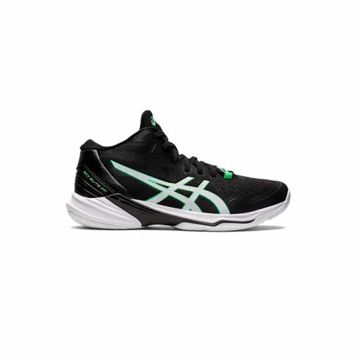 کفش والیبال اسیکس اسکای الیت مشکی سفید سبز Asics Sky Elite ff 2 Black White Green