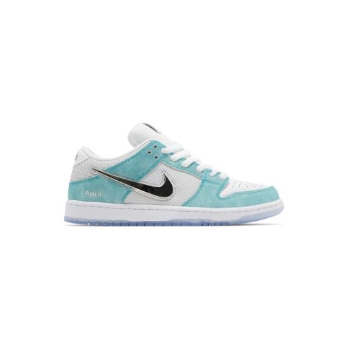 کفش کژوال نایک اس بی دانک آبی فیروزه ای نقره ای Nike Sb Dunk Low April Skateboards Turbo Green