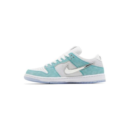 کفش کژوال نایک اس بی دانک آبی فیروزه ای نقره ای Nike Sb Dunk Low April Skateboards Turbo Green