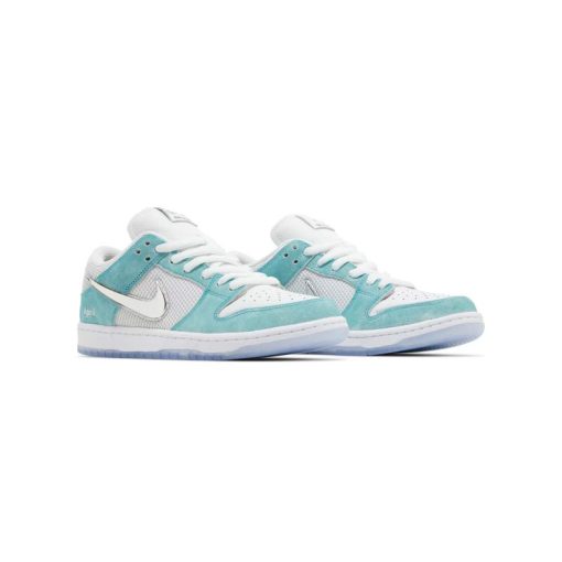 کفش کژوال نایک اس بی دانک آبی فیروزه ای نقره ای Nike Sb Dunk Low April Skateboards Turbo Green