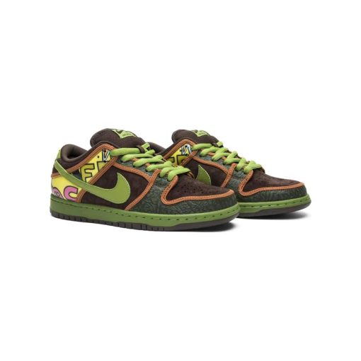 کفش کژوال نایک اس بی دانک سبز قهوه ای Nike Sb Dunk Low De La Soul