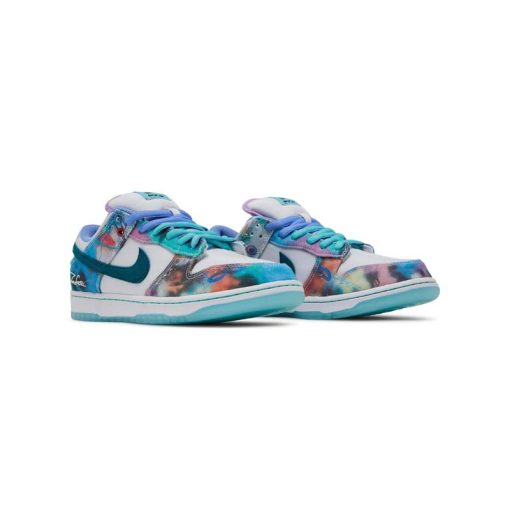 کفش کژوال نایک اس بی دانک سفید فیروزه ای Nike Sb Dunk Low Futura Laboratories Bleached Aqua