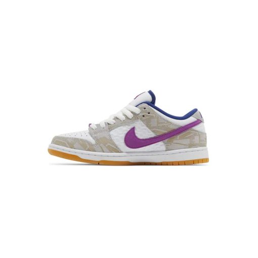 کفش کژوال نایک اس بی دانک سفید کرم آبی بنفش Nike Sb Dunk Low Rayssa Leal