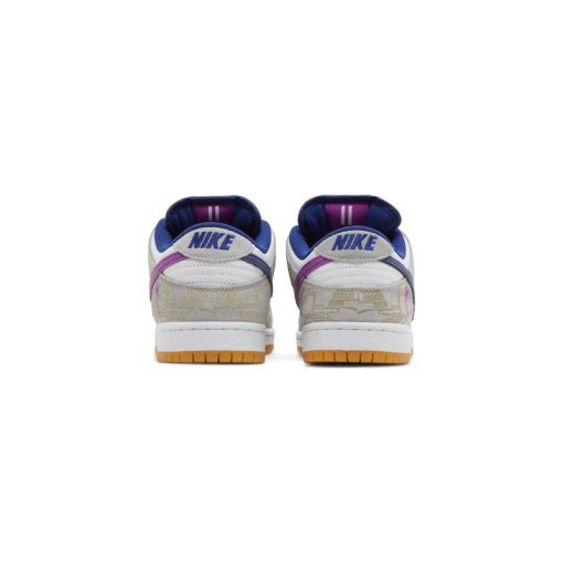 کفش کژوال نایک اس بی دانک سفید کرم آبی بنفش Nike Sb Dunk Low Rayssa Leal