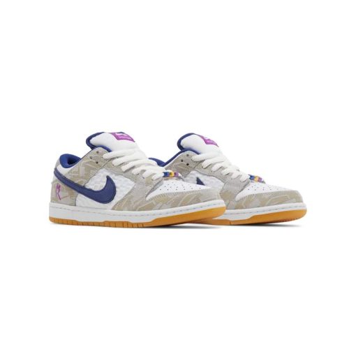 کفش کژوال نایک اس بی دانک سفید کرم آبی بنفش Nike Sb Dunk Low Rayssa Leal