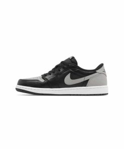 کتونی نایک ایرجردن 1 ساق کوتاه  مشکی طوسی Nike Air Jordan 1 Retro Low OG Shadow 2024