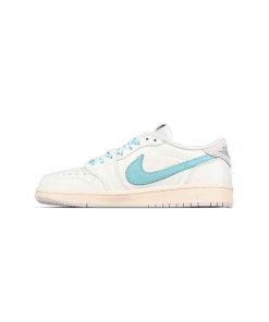 نایک ایرجردن 1 تراویس اسکات تیفانی کرم آبی Nike Air Jordan 1 Low Travis Scott Tiffany Cream