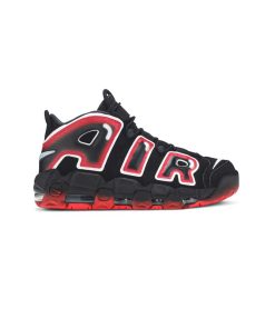 کتونی نایک ایر آپتمپو مشکی قرمز Nike Air More Uptempo 96 Laser Crimson