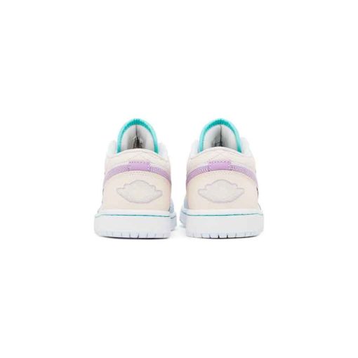 کتونی نایک ایرجردن 1 ساق کوتاه سفید آبی بنفش Nike Air Jordan 1 Low Multi-Color Sashiko