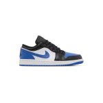 کتونی نایک ایرجردن 1 ساق کوتاه مشکی سفید آبی Nike Air Jordan 1 Low Alternate Royal Toe