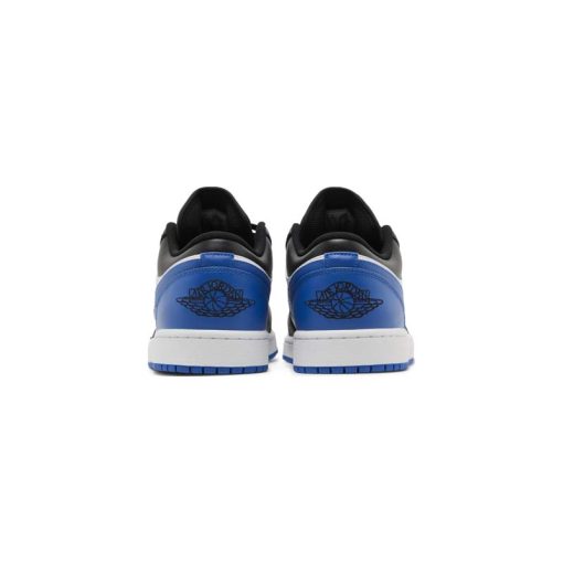 کتونی نایک ایرجردن 1 ساق کوتاه مشکی سفید آبی Nike Air Jordan 1 Low Alternate Royal Toe