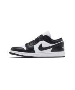 کتونی نایک ایرجردن 1 ساق کوتاه مشکی سفید پاندا Nike Air Jordan 1 Low Panda