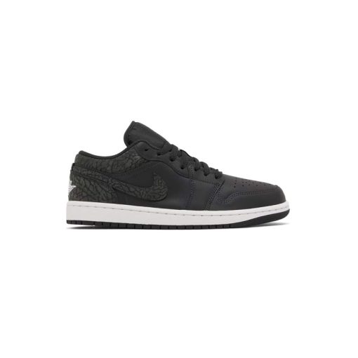 کتونی نایک ایرجردن 1 ساق کوتاه مشکی فیلی Nike Air Jordan 1 Low Black Elephant