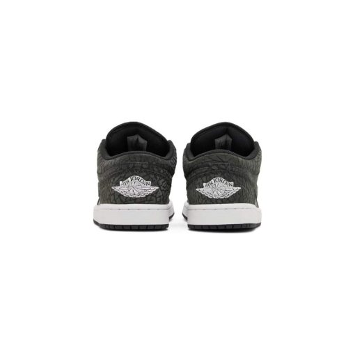 کتونی نایک ایرجردن 1 ساق کوتاه مشکی فیلی Nike Air Jordan 1 Low Black Elephant