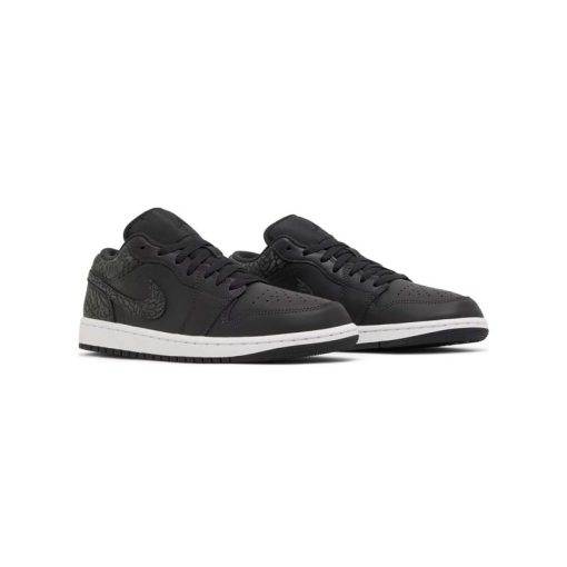 کتونی نایک ایرجردن 1 ساق کوتاه مشکی فیلی Nike Air Jordan 1 Low Black Elephant