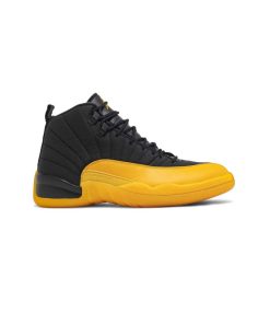 کتونی نایک ایرجردن 12 مشکی زرد Nike Air Jordan 12 Retro University Gold