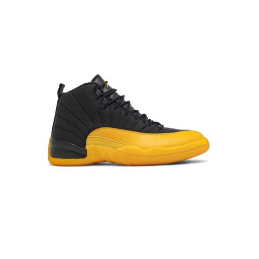 کتونی نایک ایرجردن 12 مشکی زرد Nike Air Jordan 12 Retro University Gold