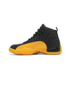 کتونی نایک ایرجردن 12 مشکی زرد   Nike Air Jordan 12 Retro University Gold