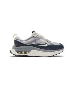 کتونی نایک ایرمکس بلیس طوسی سفید سورمه ای Nike Air Max Bliss Iron Ore Armory Navy