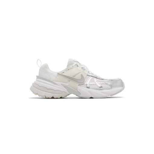 کتونی نایک راننیگ وی2کا سفید کرم نقره ای Nike V2K Run Metallic Silver