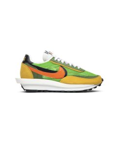 کتونی نایک ساکای سبز زرد نارنجی Nike Sacai LDWaffle Green Gusto