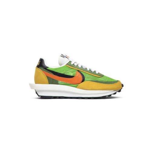 کتونی نایک ساکای سبز زرد نارنجی Nike Sacai LDWaffle Green Gusto