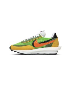 کتونی نایک ساکای سبز زرد نارنجی Nike Sacai LDWaffle Green Gusto