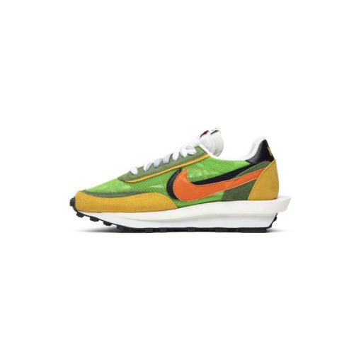 کتونی نایک ساکای سبز زرد نارنجی Nike Sacai LDWaffle Green Gusto