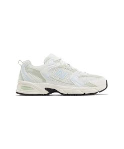 کتونی نیوبالانس 530 سفید سبز روشن New Balance 530 Ice Blue Silver Moss