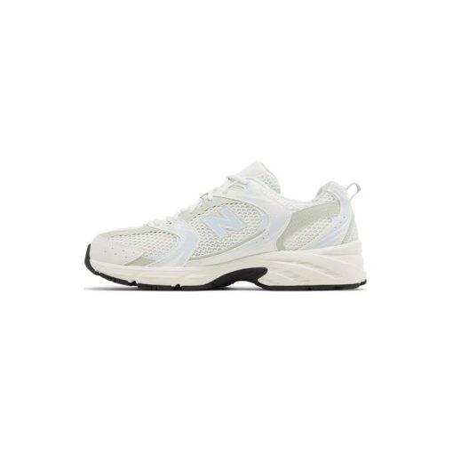 کتونی نیوبالانس 530 سفید سبز روشن New Balance 530 Ice Blue Silver Moss