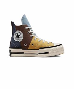 کفش آل استار کانورس پلاس زرد قهوه ای آبی Converse Chuck 70 Plus Yellow Brown Blue