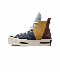 کفش آل استار کانورس پلاس زرد قهوه ای آبی Converse Chuck 70 Plus Yellow Brown Blue