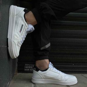 کفش ریبوک کورت سفید مشکی Reebok Lt Court White Black