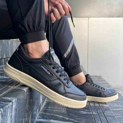 کفش ریبوک کورت مشکی کرم Reebok Lt Court Black Cream