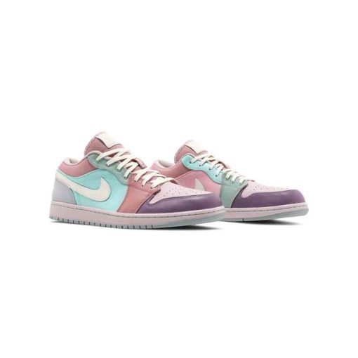 کفش نایک ایرجردن 1 ساق کوتاه آبی پاستیلی Nike Air Jordan 1 Low Easter Pastel