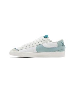 کفش نایک بلیزر جومبو ساق کوتاه سفید سبزآبی Nike Blazer Low Jumbo Summit White Geode Teal