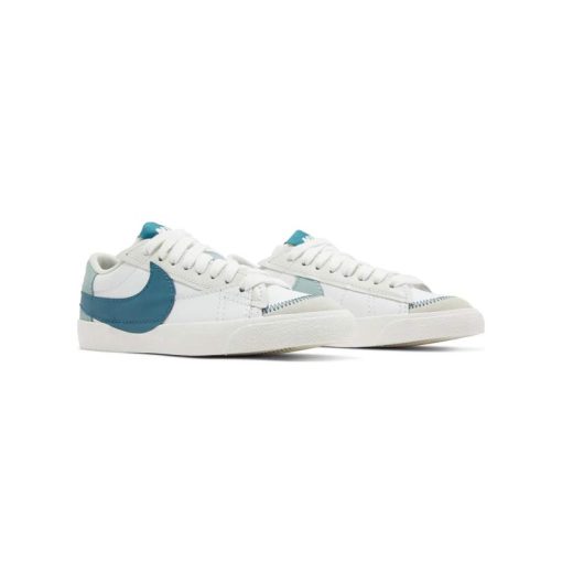 کفش نایک بلیزر جومبو ساق کوتاه سفید سبزآبی Nike Blazer Low Jumbo Summit White Geode Teal