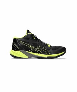 کفش والیبال اسیکس اسکای الیت مشکی سبز فسفری Asics Sky Elite ff 2 Black Green