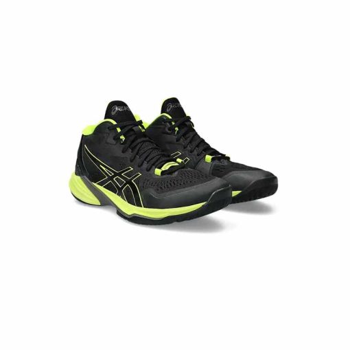 کفش والیبال اسیکس اسکای الیت مشکی سبز فسفری Asics Sky Elite ff 2 Black Green