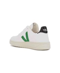 کفش کژوال وجا وی10 سفید سبز مشکی Veja V-10 White Emeraude Black