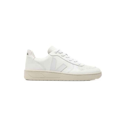 کفش کژوال وجا وی10 سفید کرم Veja V-10 Leather White