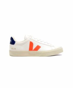 کفش کژوال وجا کمپو سفید آبی نارنجی Veja Campo Chromefree White Orange Fluo Cobalt