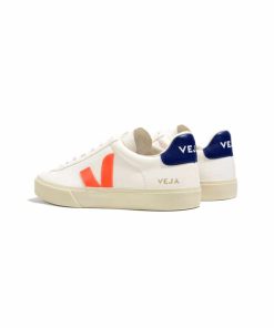 کفش کژوال وجا کمپو سفید آبی نارنجی Veja Campo Chromefree White Orange Fluo Cobalt