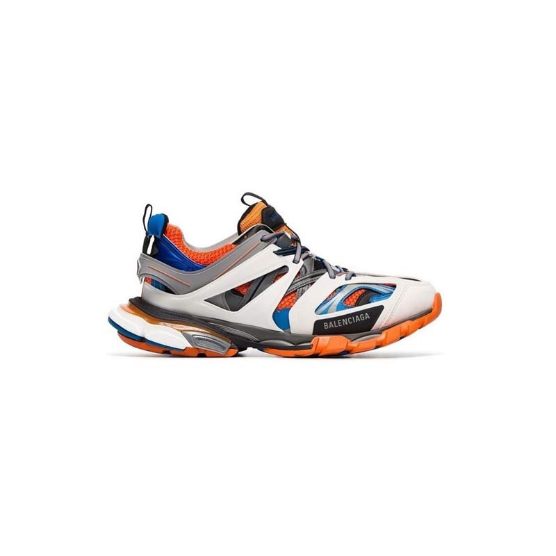 balenciaga track orange blue