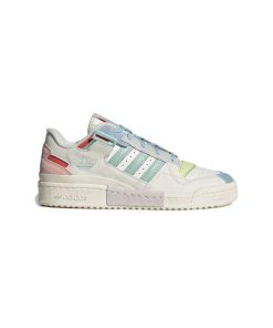 کتونی آدیداس فوروم کرم صورتی سبز آبی Adidas Forum Exhibit Low Pink Blue