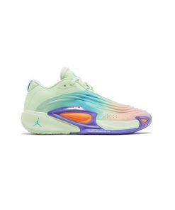 کتونی بسکتبالی نایک جردن لوکا 3 سبز بنفش نارنجی Nike Jordan Luka 3 Blurred Vision